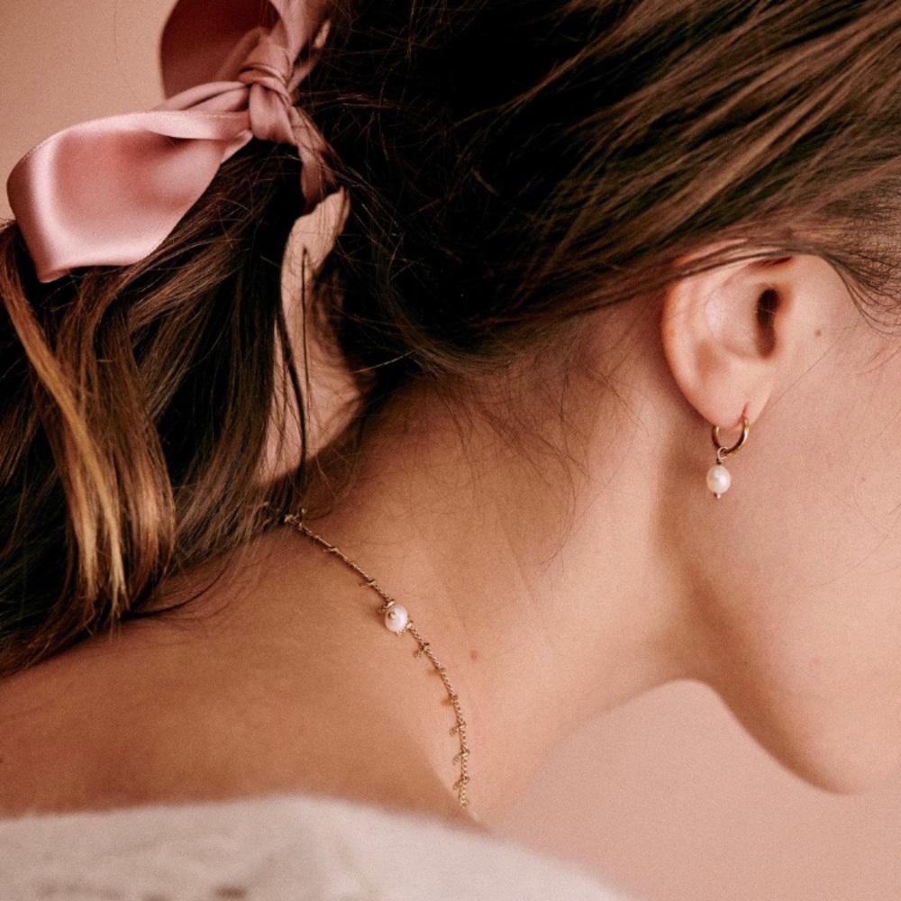 NWT Sézane Charlotte Hoop Earrings